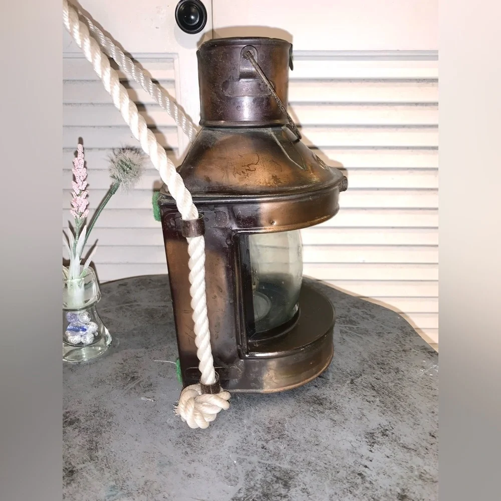 Masthead Nautical Oil Lantern Reflector Bubble Glass Lamp